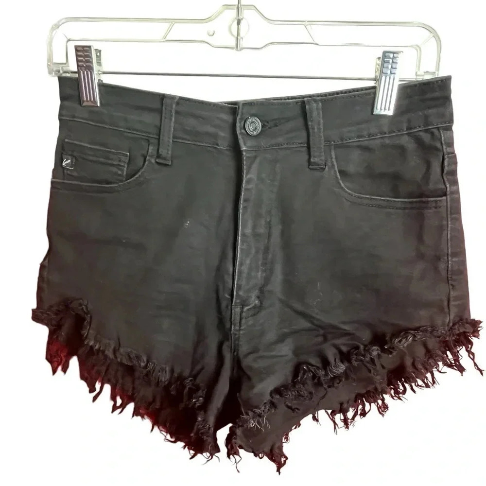 KanCan 'The Estilio' Cutoff Short High Waist Boho Black Size - Picture 4 of 9